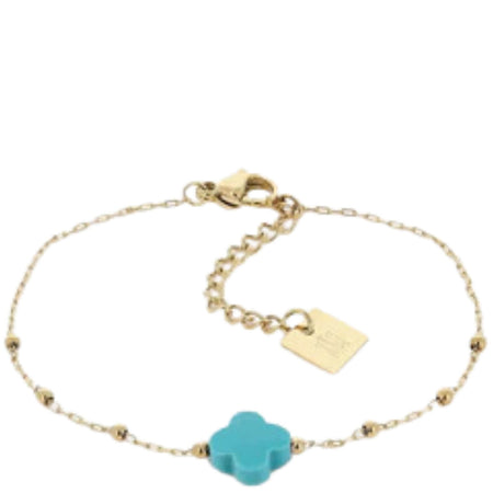 ZAG Velaquez Gold Bracelet - Turquoise