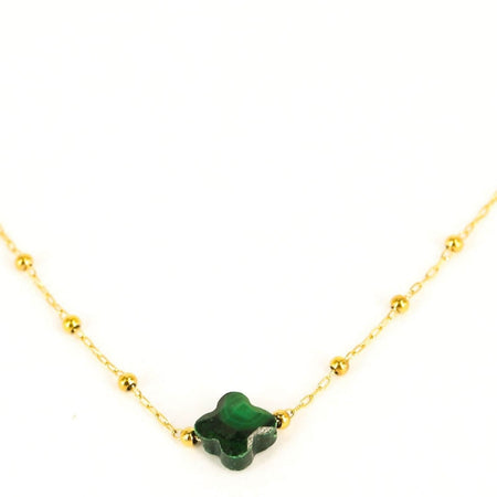 ZAG Velasque Gold Necklace - Malachite