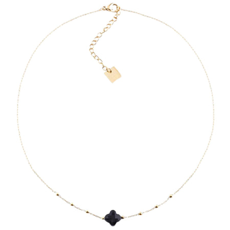 ZAG Velasquex Gold Short Necklace - Onyx