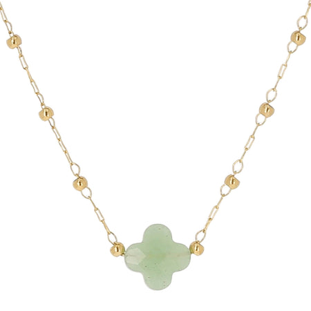 ZAG Velasquez Gold Necklace - Aventurine