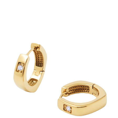 ZAG Zia Gold Thick Hoop Earrings