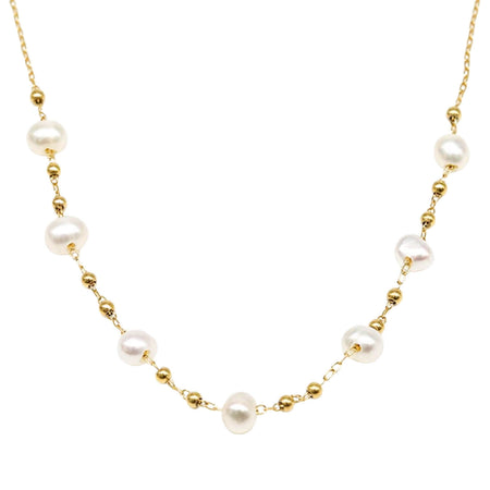 ZAG Zoe Gold Pearl Necklace