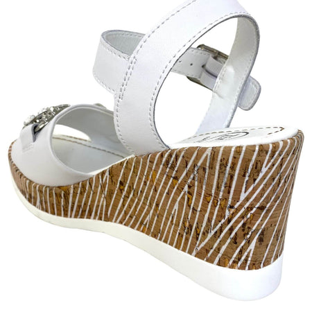 Zanni & Co White Wedge Sandals