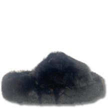 XTI Black Fluffy Slippers