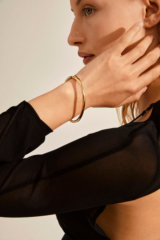 Pilgrim Reconnect Gold Bangle