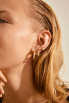 Pilgrim Reconnect Gold Chunky Hoops & Ear Cuff