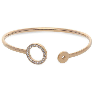 Qudo Cassine Gold Crystal Bangle