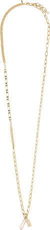 Pilgrim Enchantment Freshwater Pearl & Chunky Chain Necklace - Gold