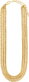 Pilgrim Authenticity Gold Curb Chain Necklace