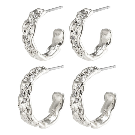 Pilgrim Pauline Hoop Earrings - Silver