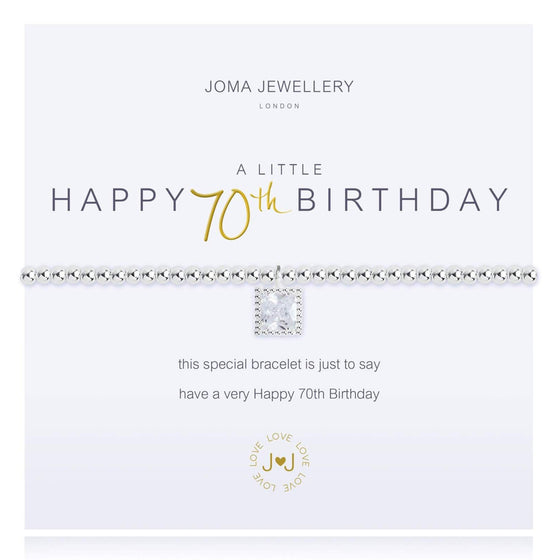 Joma Happy 70th Birthday Bracelet 