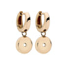 Qudo Creole Hoop Earrings - Gold