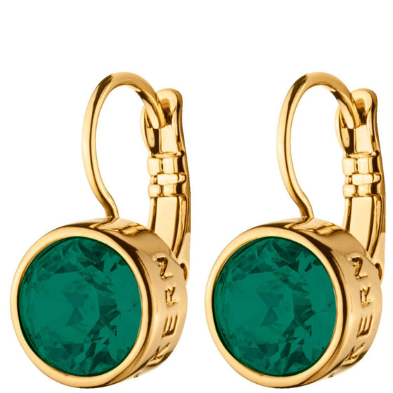 Dyrberg Kern Louise Gold Earrings - Green