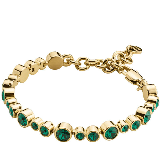 Dyrberg Kern Teresia Gold Bracelet - Green 340928