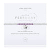 Joma Birthstone February Amethyst Bracelet