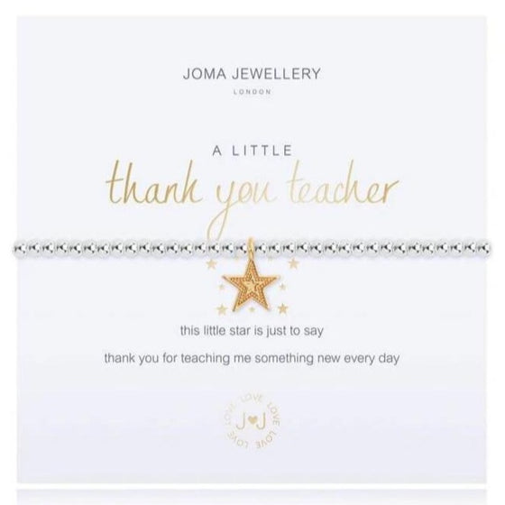 Joma Thank You Teacher Bracelet