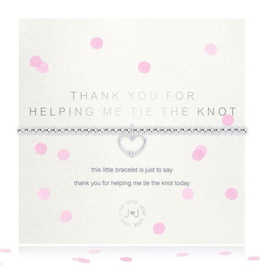 Joma Thank You For Helping Me Tie The Knot Bracelet
