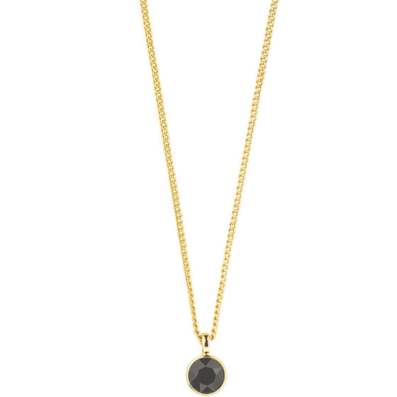 Dyrberg Kern Ette Gold Necklace - Black 350657