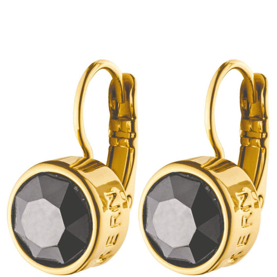 Dyrberg Kern Louise Gold Earrings - Black