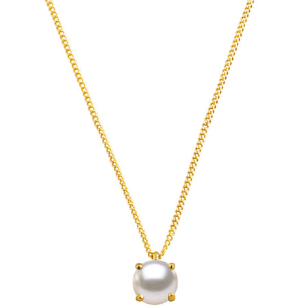 Dyrberg Kern Manny Gold Necklace - Pearl
