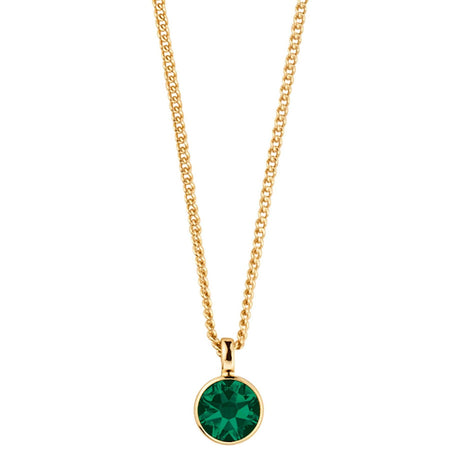 Dyrberg Kern Ette Gold Necklace - Green