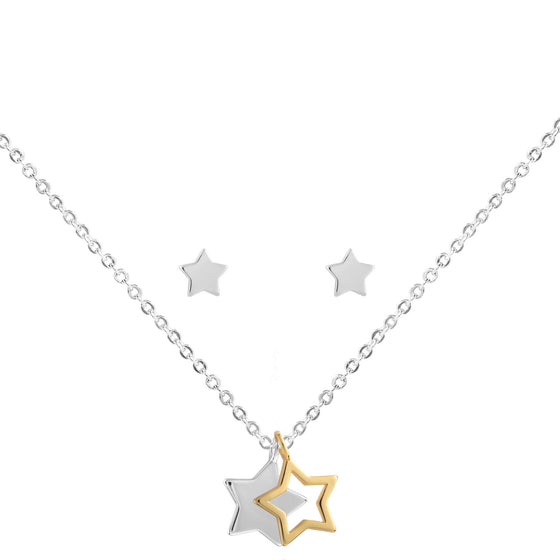 Joma Star Earrings/Necklace Set - Fabulous Friend 3803