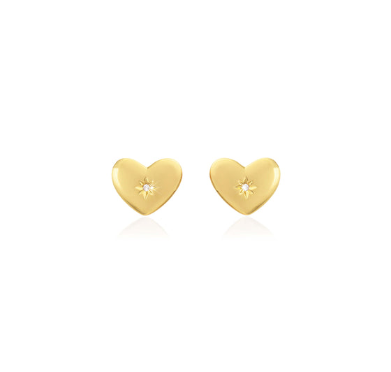 Joma Heart Of Gold Earrings
