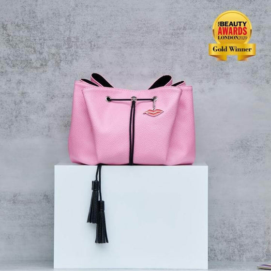 Donna May Vegan Drawstring Bag - Bubblegum Pink