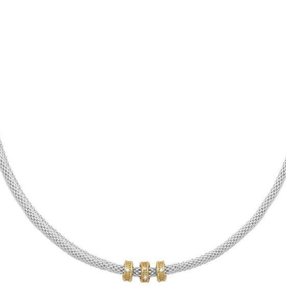 Joma Halo Venetian Pave Necklace - Silver 4052