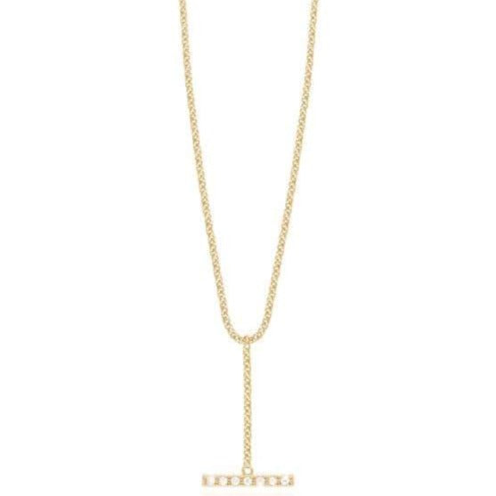 Joma Demi Gold Pave Drop Necklace