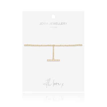 Joma Demi Gold Pave Drop Bracelet