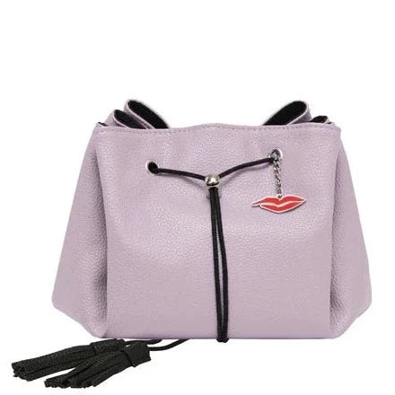 Donna May Vegan Drawstring Bag - Lilac
