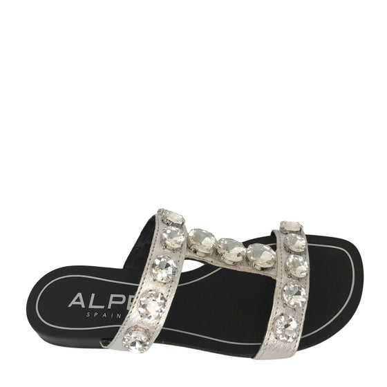 Alpe T Bar Sandals - Silver