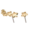 Pilgrim Ava Gold Star Creeper Stud Earrings
