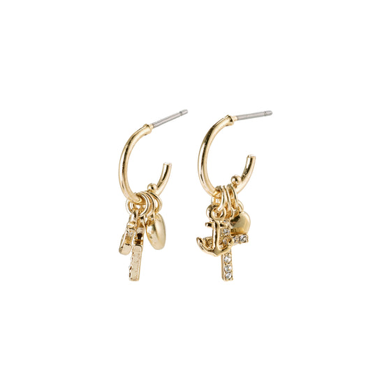 Pilgrim Anet Hoop Earrings - Gold