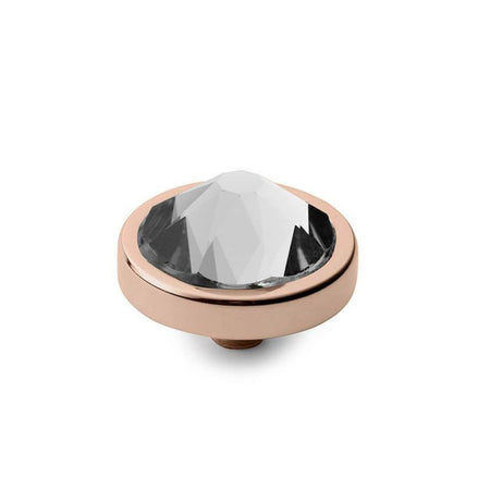 Qudo Canino 9mm Rose Gold Topper - Crystal