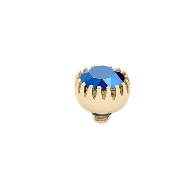 Qudo London 8mm Gold Topper - Metallic Blue