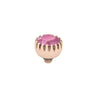 Qudo London 8mm Rose Gold Topper - Peony Pink