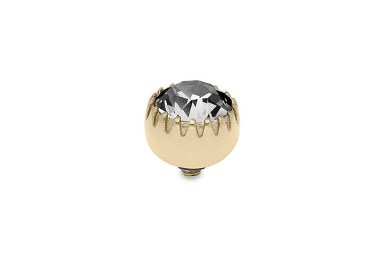 Qudo London 10.5mm Gold Topper - Clear Crystal
