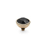 Qudo Bottone 10mm Gold Topper - Jet Black