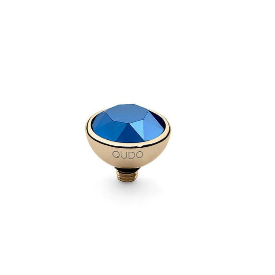 Qudo Bottone 10mm Gold Topper - Metallic Blue