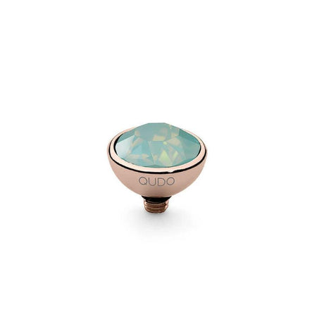 Qudo Bottone 10mm Rose Gold Topper - Pacific Opal