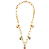 Dyrberg Kern Leona Gold Chain Necklace - Pastel Multi