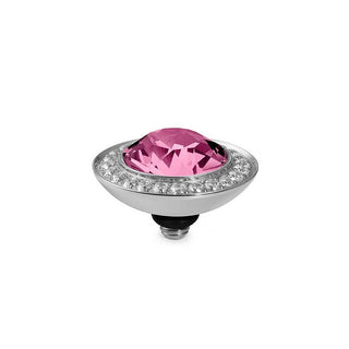 Qudo Tondo Deluxe 13mm Silver Topper - Rose