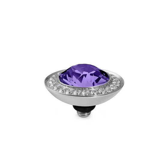 Qudo Tondo Deluxe 13mm Silver Topper - Tanzanite