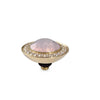 Qudo Tondo Deluxe 13mm Gold Topper - Rose Water Opal