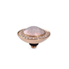 Qudo Tondo Deluxe 13mm Rose Gold Topper - Rosewater Opal