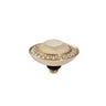 Qudo Tondo Deluxe 13mm Gold Topper - Ivory Cream