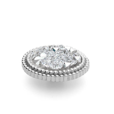 Qudo Fabero 15mm Silver Topper - Comet Argent Light
