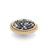 	Qudo Fabero 15mm Gold Topper - Metallic Silver